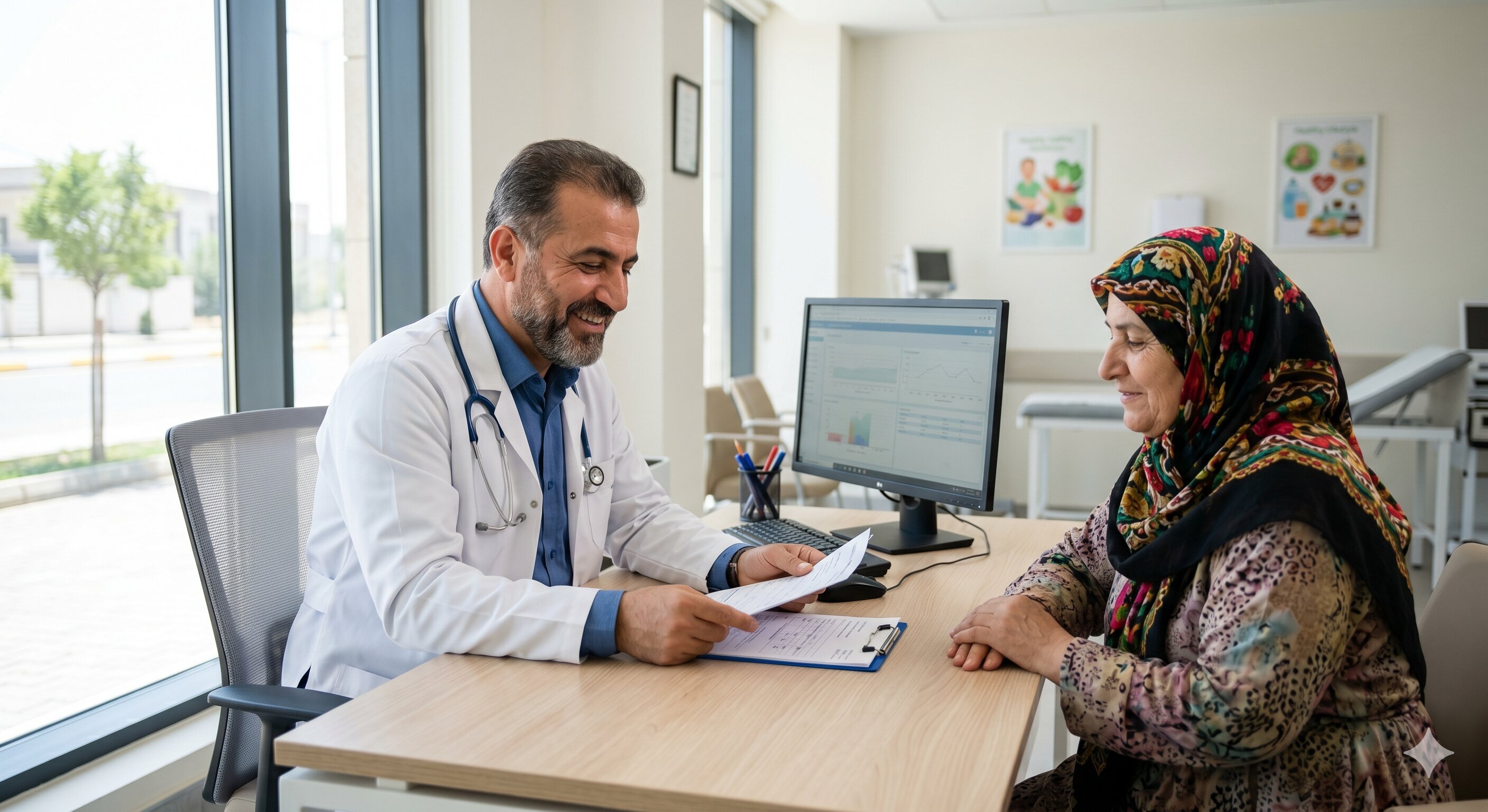 Healthcare professionals at a Kurdistan Region hospital