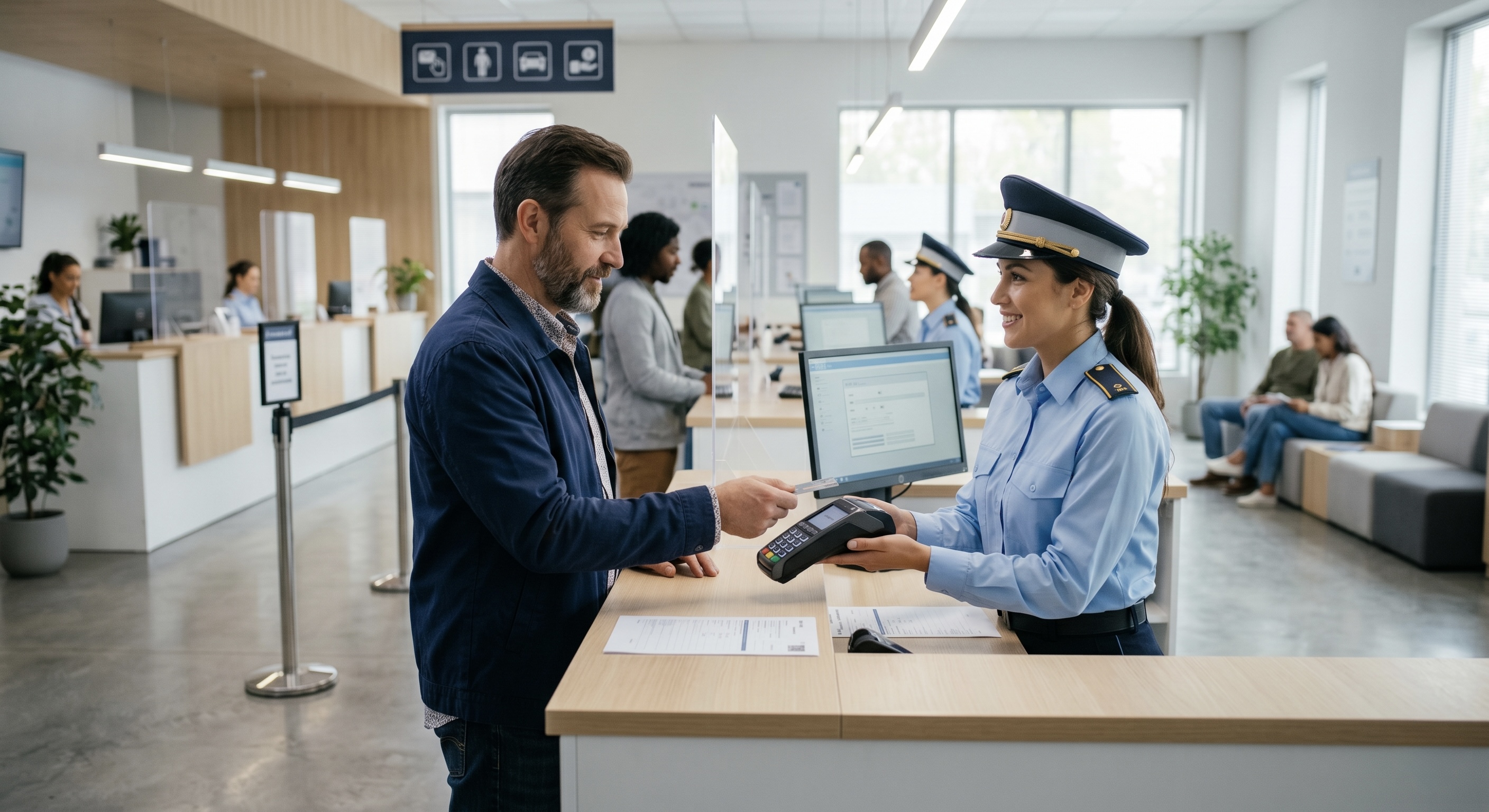 Online fine payment system